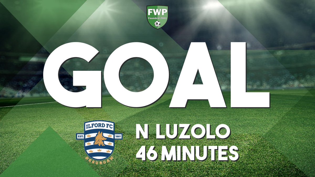 GOAL: ILFORD 1-0 West Essex - Nickal David Luzolo (46') fwp.co/aeaBXt