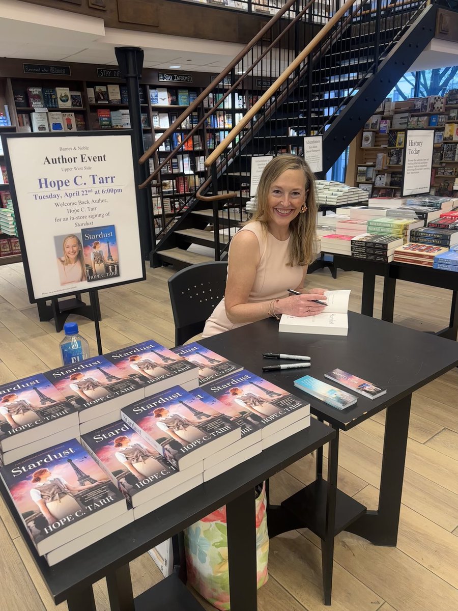 HopeTarr's tweet image. Thanks to everyone who turned out for my STARDUST signing at Barnes & Noble Upper West Side. We sold a ton o’ books AND there are signed copies left in store. #booktour #stardustbook #histfic #bnuws #NewRelease @JoffeBooks