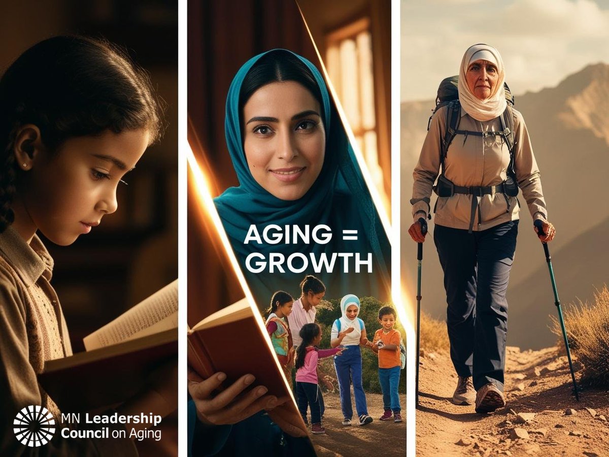 mnlcoaging's tweet image. Our aging isn’t static — it’s a dynamic process of growth and change. Every stage of life brings strengths that benefit our families, workplaces, and communities. #dynamicAging #reframeAging #agefriendlymn