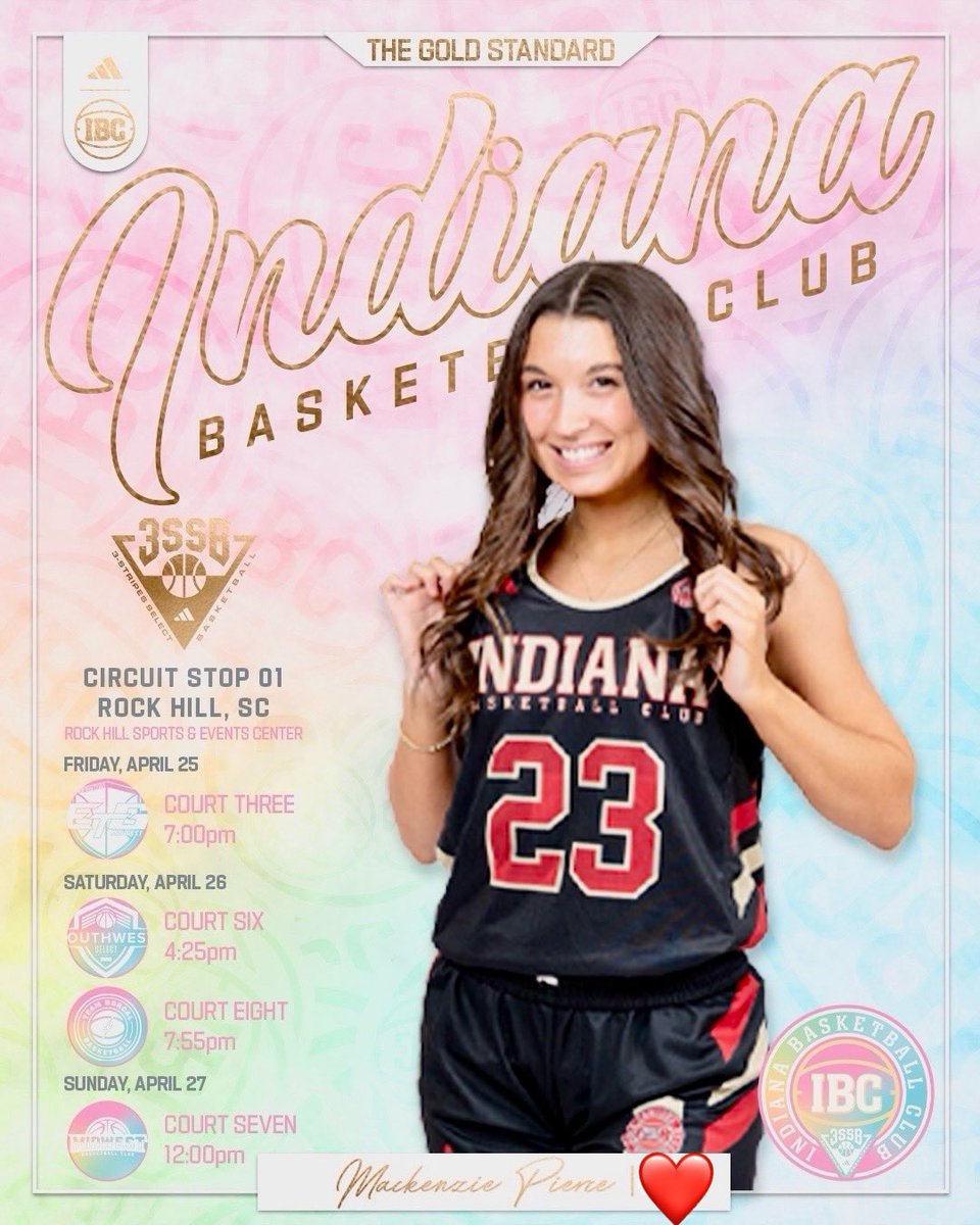 MacPierce2027's tweet image. Come check out our team today and tomorrow in Rock Hill! 
Indiana Basketball Club 16U