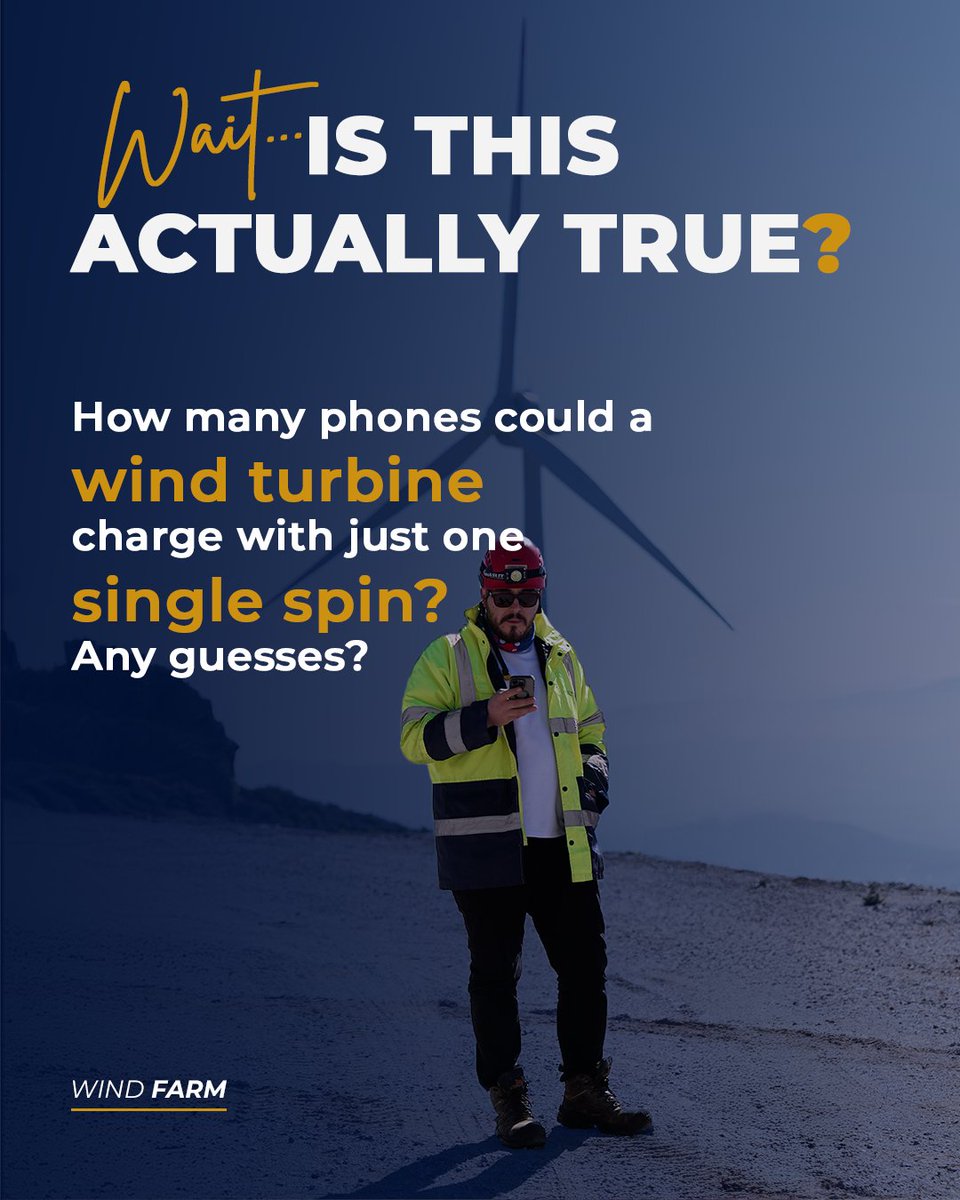 Bir rüzgar türbini, tek bir turda genellikle 6 ile 9 kWh enerji üretir. Bu miktar, ortalama 500 telefonu tam şarj etmeye yeterlidir📱⚡

#WeAreSarılar
#Heavylifting #Heavytransport #Heavyequipment #Logistics #WindEnergy #RenewableEnergy #CleanEnergy #Sustainability #GreenPower
