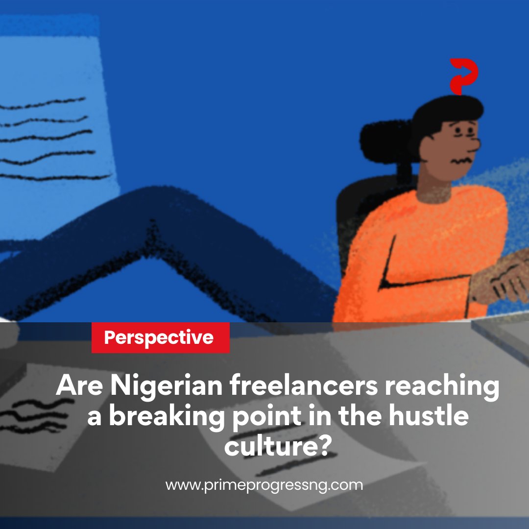 PrimeProgressng's tweet photo. At 24, the hustle was non-stop.
No benefits. No breaks. No backup plan.
Now, more Nigerian freelancers are burning out and questioning if the grind is even sustainable.
Read more:
https://t.co/KltmKWd0KU
#At24 #FreelanceLife #HustleCulture #MentalHealthMatters #PrimeProgress #NigeriaJobs