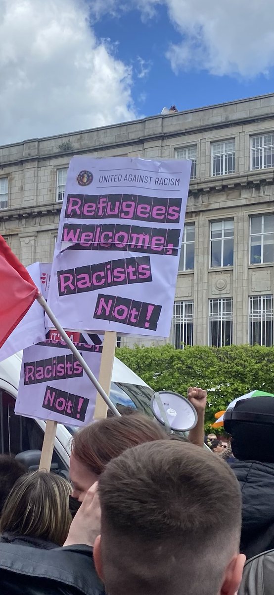 ailbhes's tweet photo. So encouraging to see terrific turnout at ⁦@UnitedARacism⁩ protest today - NO to Racism NO to Hatred  ⁦@LeCheileDND⁩ ⁦@pb4p⁩ ⁦@TENI_Tweets⁩ https://t.co/VmBwv6N5tr