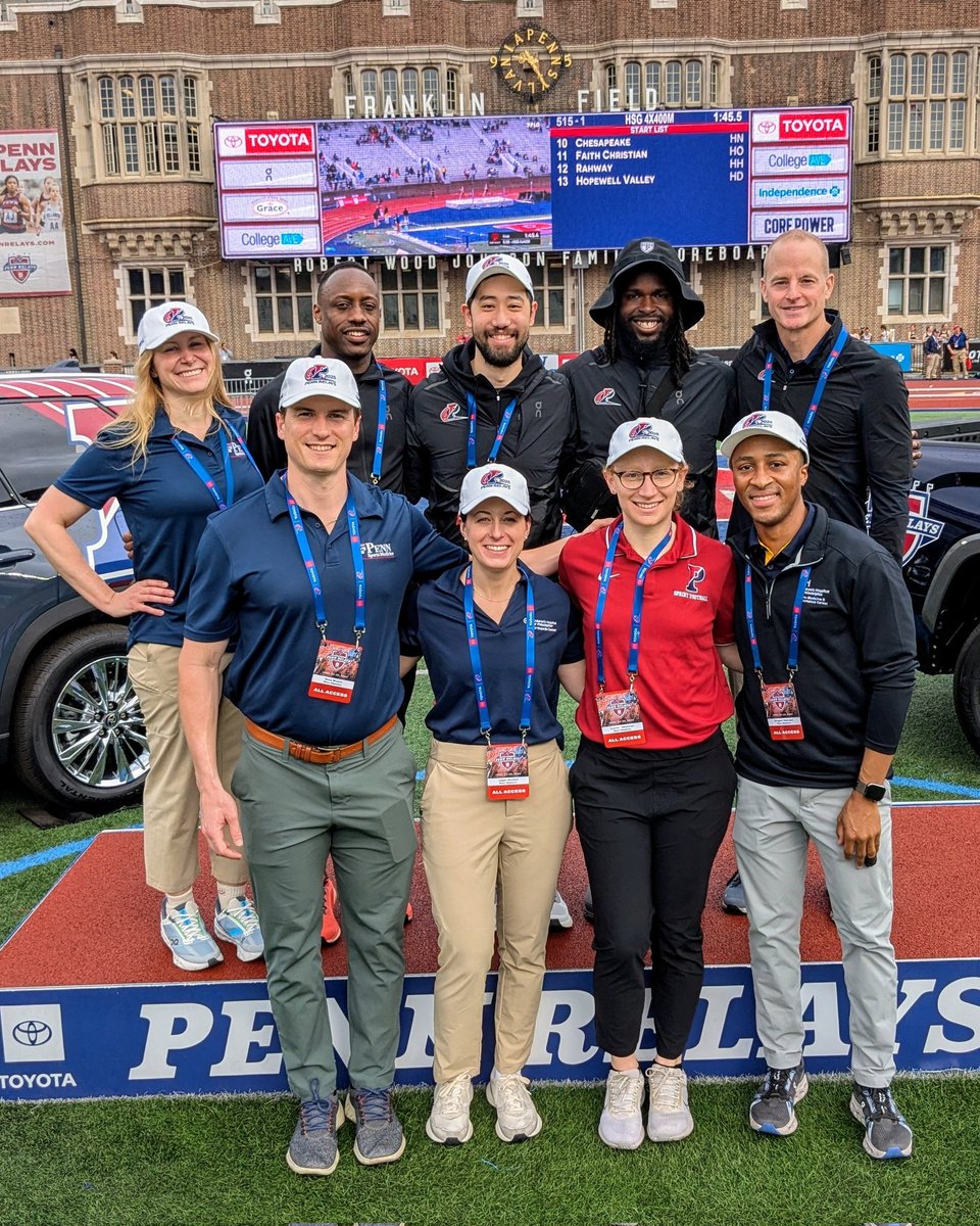 UPenn hosts the annual Penn Relays track and field competition April 24-26, 2025.

Thanks to all the medical volunteers who make this event possible!

Medical Director: Dr. Jason Pan

Assistant Medical Director: Dr. Lauren Salesi

Head Athletic Trainer: Moe Louidor