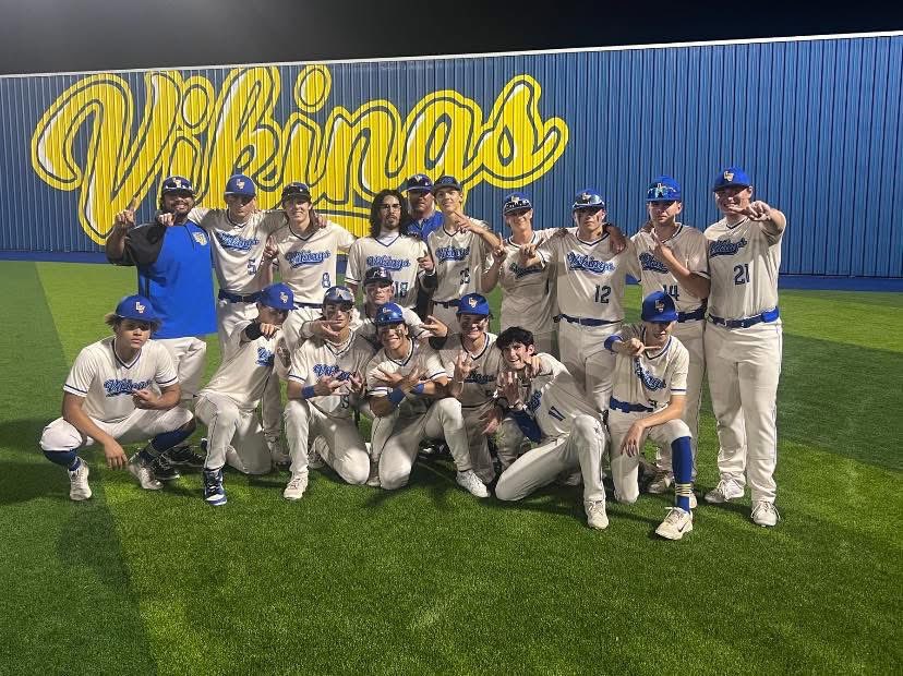 With last night’s win over Manor New Tech, the Vikings are District Champs in baseball! Playoff info to come….