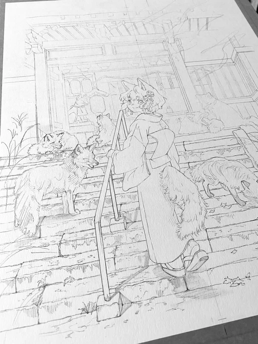 今日はここまで〜
この絵はまだまだ進化します₍₍ 🦊 ⁾⁾ 