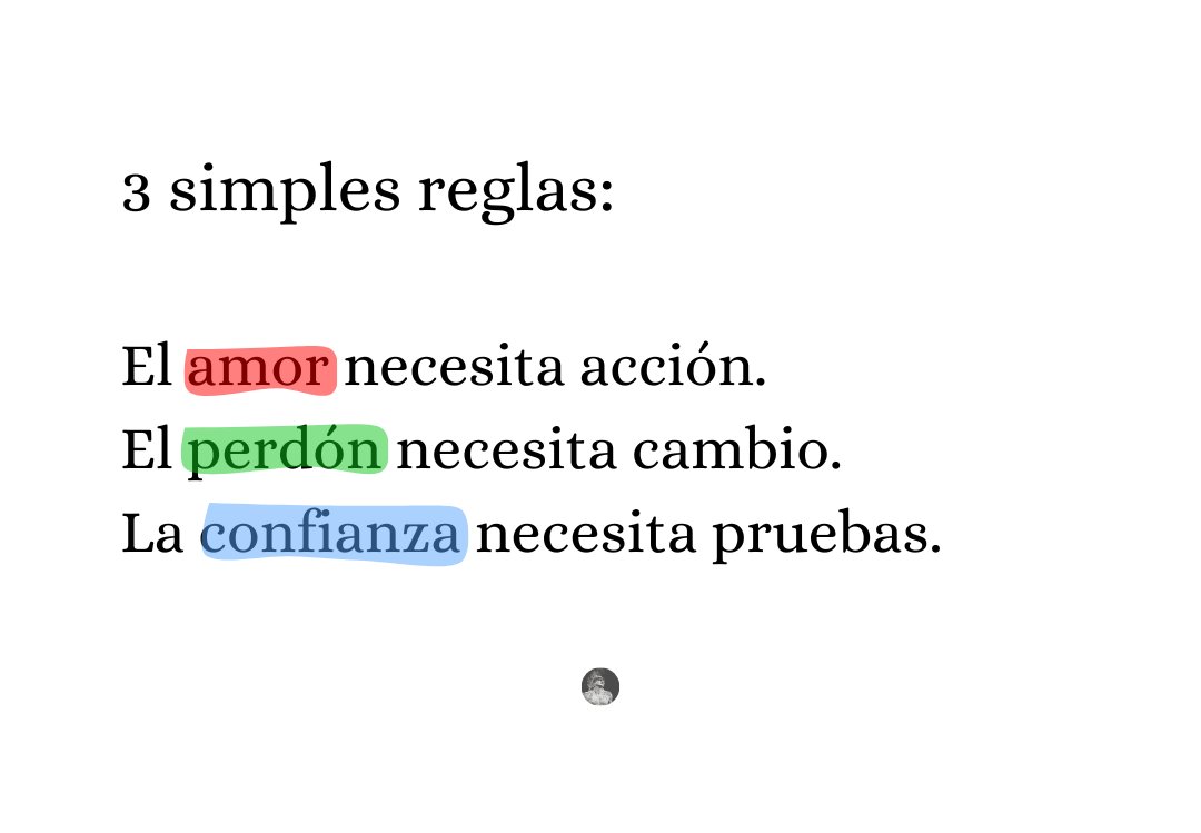 3 simples reglas: