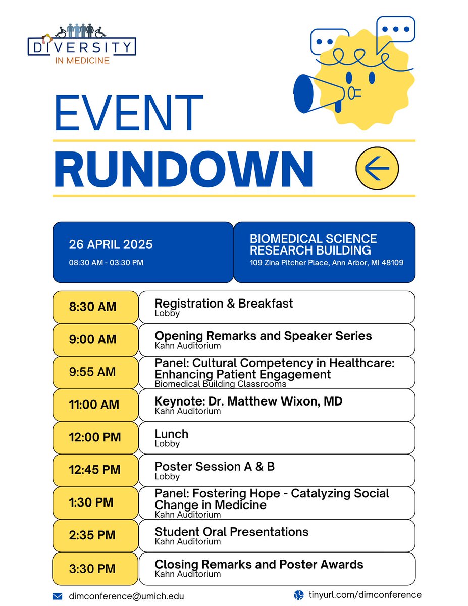Diversity in Medicine Conference (@dimconference) on Twitter photo Today is the day! #DiM2025 is happening NOW!! <a href="/UMichMedSchool/">University of Michigan Medical School</a> <a href="/umichmedicine/">Michigan Medicine</a> Today is the day! #DiM2025 is happening NOW!! <a href="/UMichMedSchool/">University of Michigan Medical School</a> <a href="/umichmedicine/">Michigan Medicine</a>