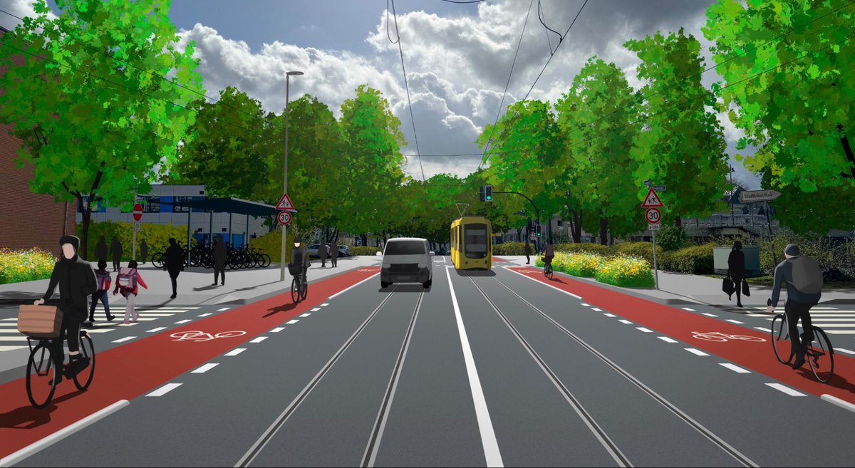 Radentscheid_E's tweet photo. 📷 Die Rubensstraße kann mehr!
Wir fordern: Tempo 30, sichere Radwege, barrierefreie Tram-Haltestelle & mehr Platz für alle, die zu Fuß & per Rad und ÖPNV unterwegs sind.
Unsere Vision zeigt, wie's gehen kann 📷 #RadEntscheidEssen #Rubensstraße #Verkehrswende #Fahrradstadt https://t.co/EAD51fEHMR