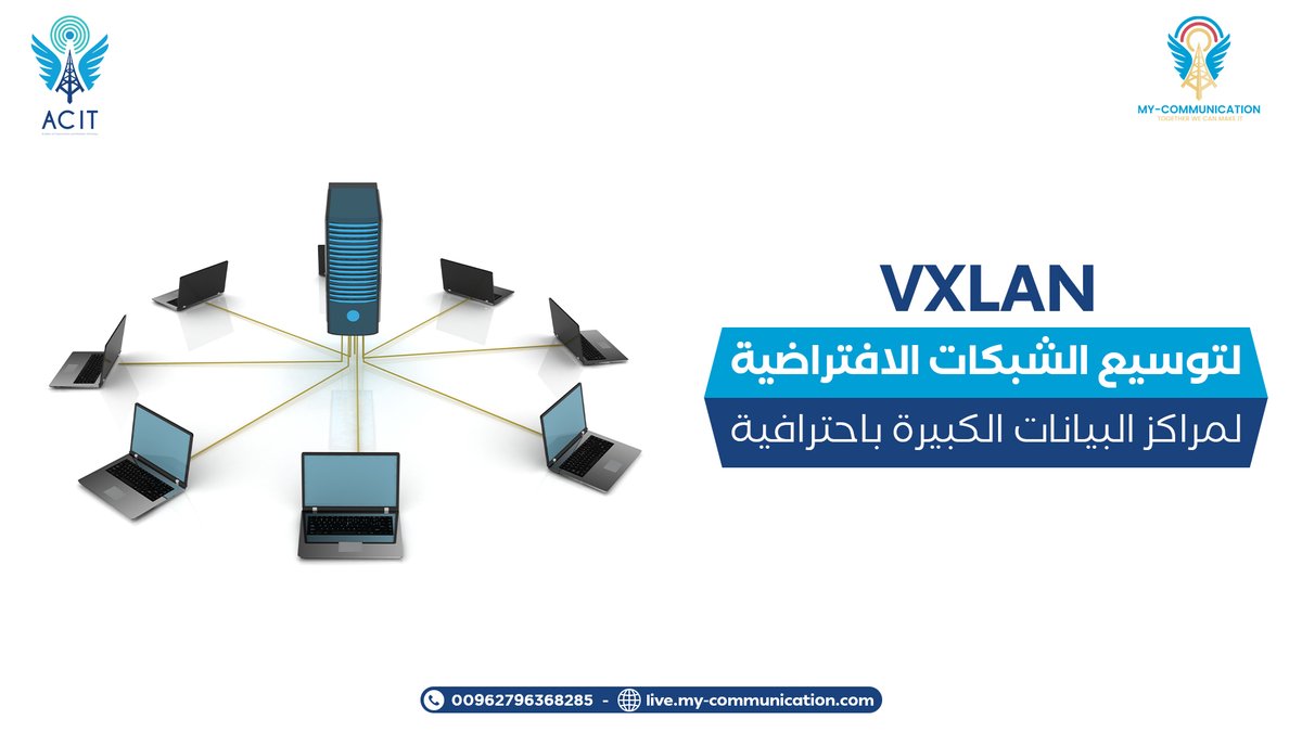 هل شبكتك جاهزة للتوسع⁉️😱

🔹 شبكات VXLAN هي الحل المثالي لتوسيع الشبكات الافتراضية عبر بيئات ضخمة
مع دعم كامل لقابلية التوسع، الأداء العالي، وعزل الشبكات بأمان

للتواصل
live.my-communication.com

📞 00962796368285