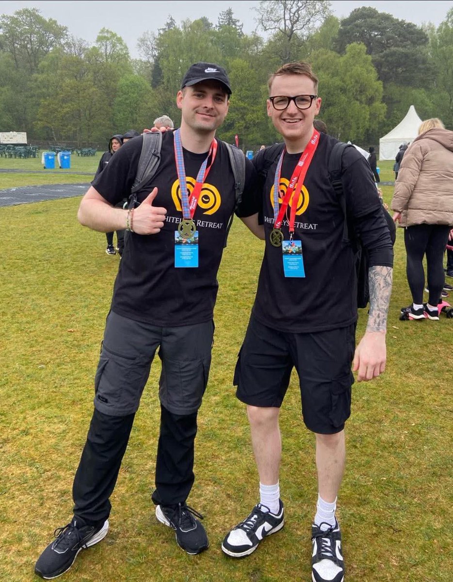 Well done to Adam and Marc from The QTS Group who took on the Big Stroll today at the Kiltwalk raising money for Whiteleys Retreat 😊#kiltwalk