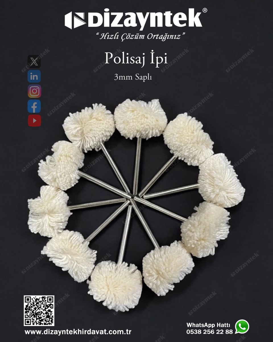dizayntekteknik's tweet image. Polisaj İpi

#Dizayntek #polisaj #ipi #yünpolisaj #keçesi #kalıp #parlatma #ekipmanları #makina #medikal #aselsan #tai #togg #havacilik #otomotiv #roketsan #baykar #imes #tosb #gosb #geposb #taysad #imesosb #dosb #itosb #eosb #bosb #mosb