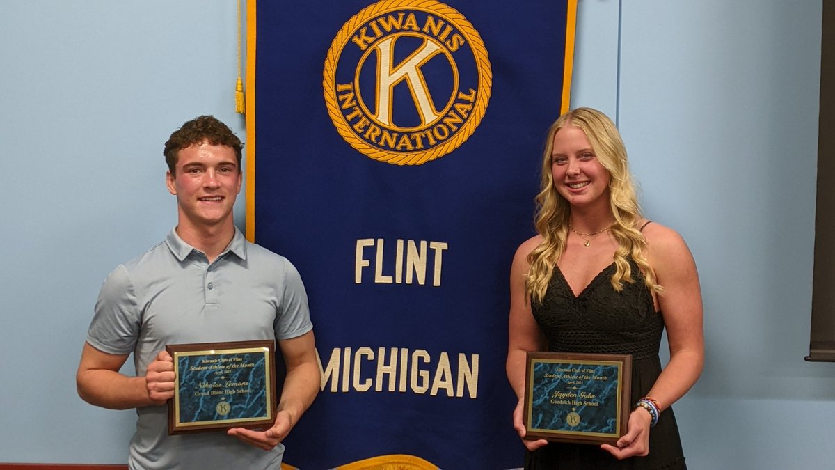 Congratulations to our April Student Athletes: Jayden Gohs from Goodrich HS and Nickolas Lemons from Grand Blanc HS.  facebook.com/profile.php?id…