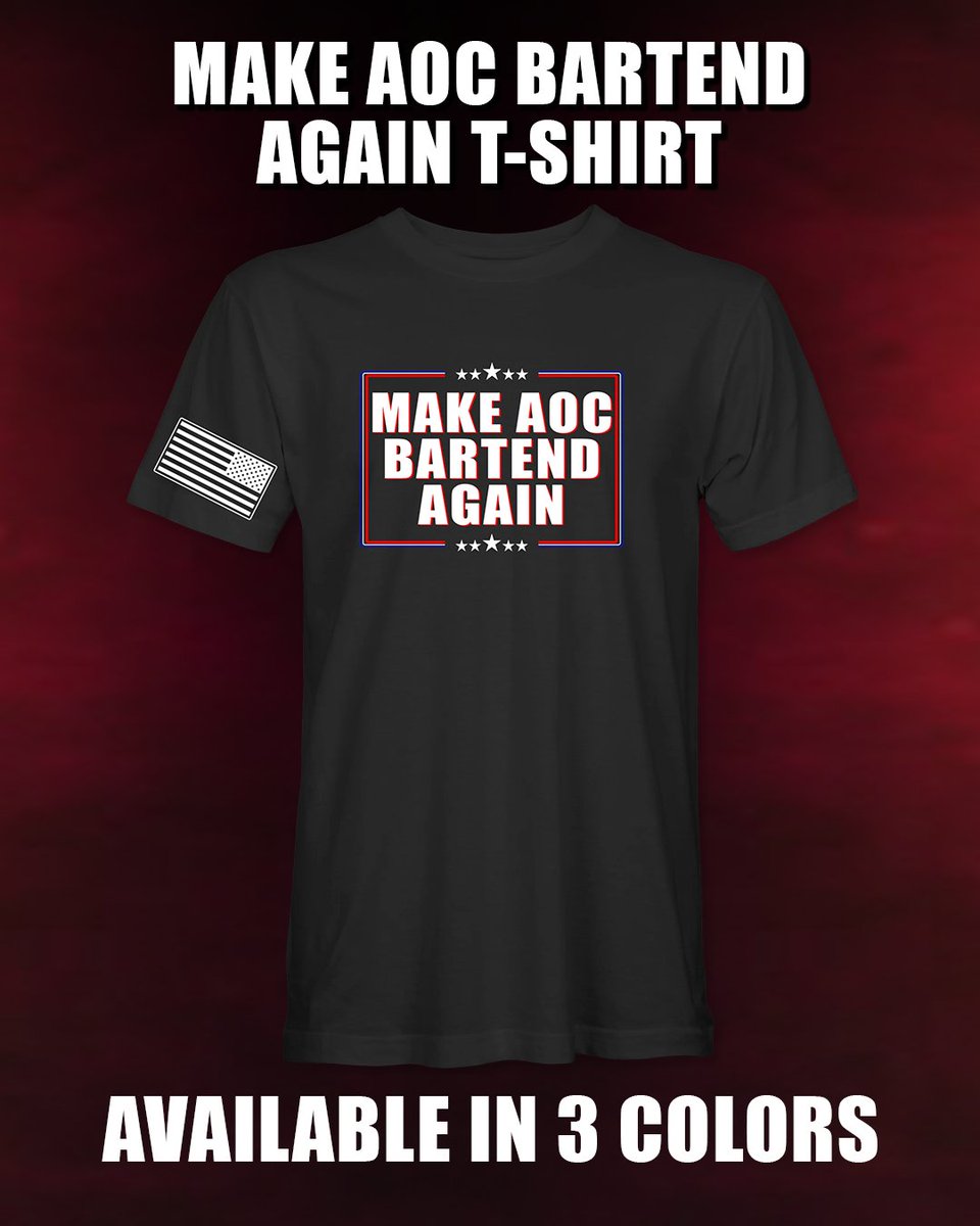 Make AOC Bartend Again T-Shirt

Buy Here: store.resistthemainstream.com/AOCBartendShirt
