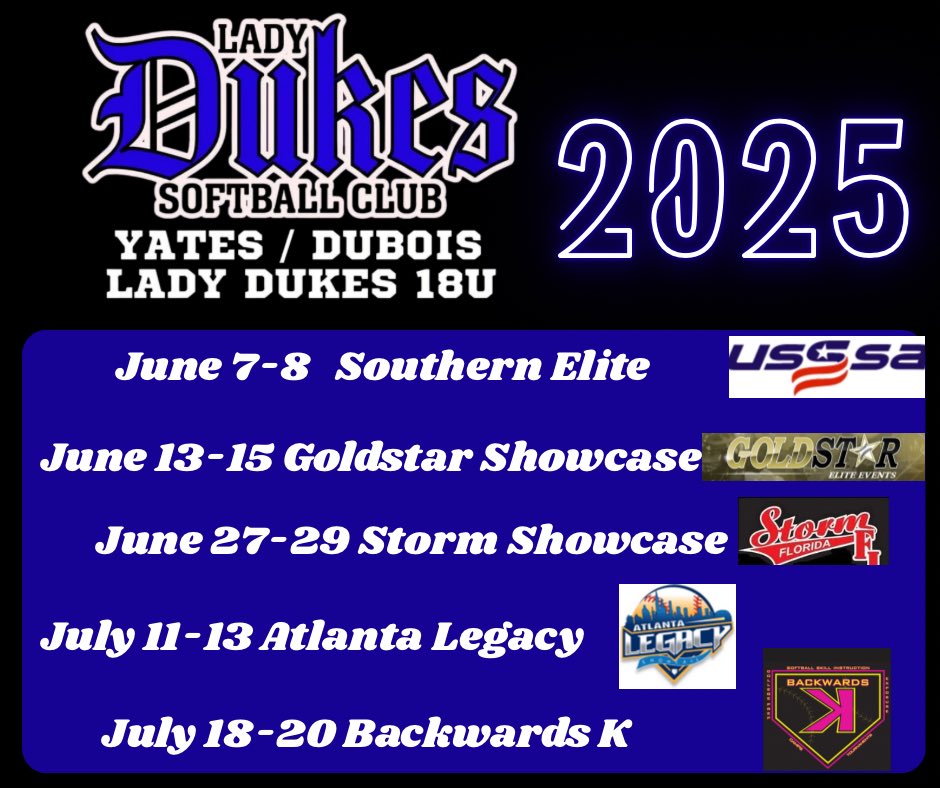 Mia Hemenway 2028 C/3rd/U Lady Dukes Yates/Dubois (@miahemenway) on Twitter photo Our schedule for the summer. So much fun incoming! I am really looking forward to it!
<a href="/Coach_Alameda/">Lonni Alameda</a> <a href="/FSU_CoachWilson/">Travis Wilson</a> <a href="/TCam_FSUSB/">Troy Cameron</a> <a href="/_TimWalton/">Tim Walton</a> <a href="/Coach_AT/">Aric Thomas</a> <a href="/FranEnea10/">Francesca Enea</a> <a href="/KateMalveaux/">Kate Malveaux</a> <a href="/KarenWeekly/">Karen Weekly</a> <a href="/SLSanders20/">Stephanie Sanders</a> <a href="/Coach_SniderSB/">Craig Snider 🍊</a> <a href="/MRhodesSmith/">Megan Smith</a> <a href="/MaggieMrowka/">Maggie Mrowka</a> <a href="/Bolandev3/">Deven Boland</a> <a href="/UACoachMurphy/">Patrick Murphy</a> Our schedule for the summer. So much fun incoming! I am really looking forward to it!
<a href="/Coach_Alameda/">Lonni Alameda</a> <a href="/FSU_CoachWilson/">Travis Wilson</a> <a href="/TCam_FSUSB/">Troy Cameron</a> <a href="/_TimWalton/">Tim Walton</a> <a href="/Coach_AT/">Aric Thomas</a> <a href="/FranEnea10/">Francesca Enea</a> <a href="/KateMalveaux/">Kate Malveaux</a> <a href="/KarenWeekly/">Karen Weekly</a> <a href="/SLSanders20/">Stephanie Sanders</a> <a href="/Coach_SniderSB/">Craig Snider 🍊</a> <a href="/MRhodesSmith/">Megan Smith</a> <a href="/MaggieMrowka/">Maggie Mrowka</a> <a href="/Bolandev3/">Deven Boland</a> <a href="/UACoachMurphy/">Patrick Murphy</a>