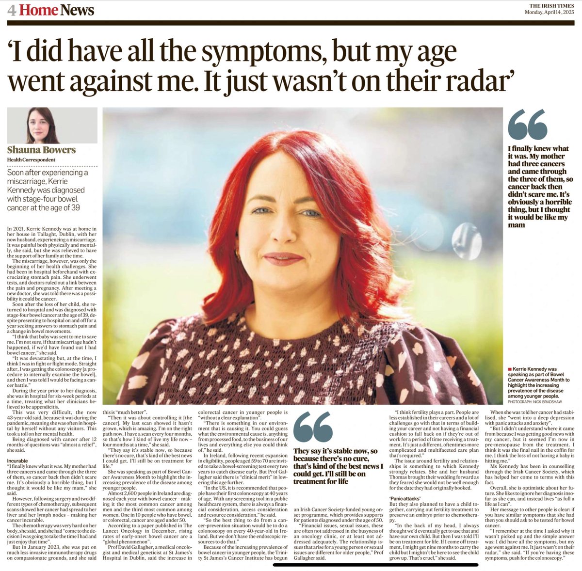 brendandonlon's tweet image. Here's my usual deluge of posts for #BowelCancerAwarenessMonth in one🧵: The key message is to ask your GP about screening every year, and at any age if you have sustained 💩 symptoms. Sadly, you will need to advocate & lobby for your own health: no-one else will do this for you.
