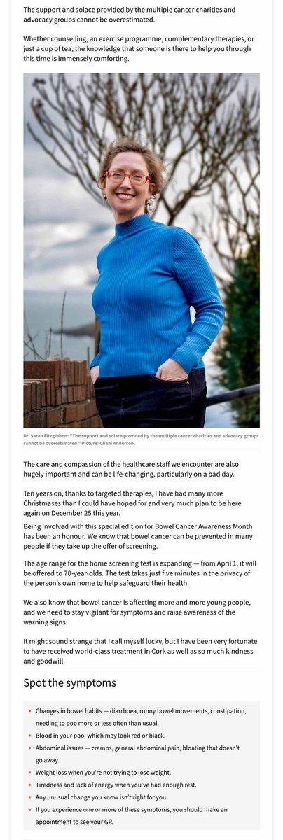 brendandonlon's tweet image. Here's my usual deluge of posts for #BowelCancerAwarenessMonth in one🧵: The key message is to ask your GP about screening every year, and at any age if you have sustained 💩 symptoms. Sadly, you will need to advocate & lobby for your own health: no-one else will do this for you.