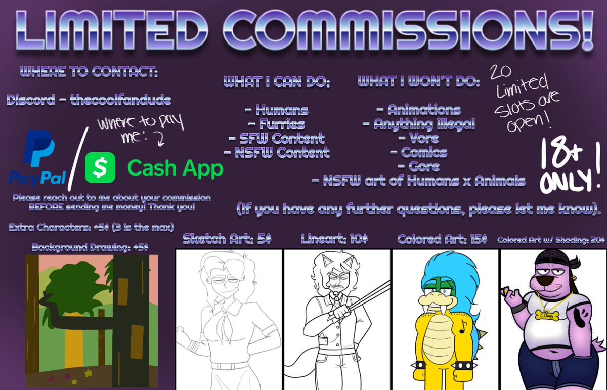 HorniBun's tweet photo. Here we go. 

YOU MUST BE 18+ IF YOU WANT A COMMISSION! https://t.co/7lQbakLcyk