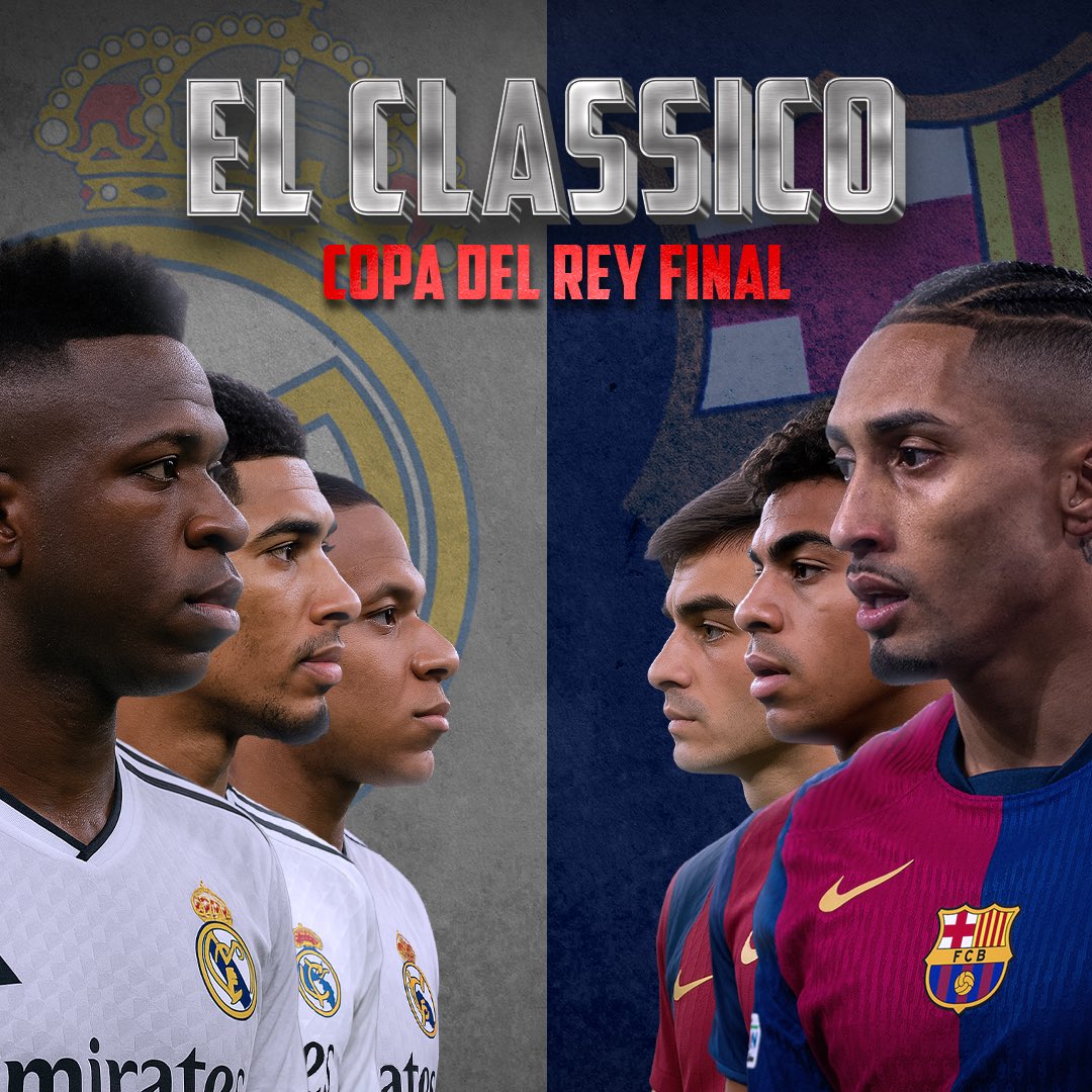 🔥 It's not just a match — it's El Clásico for the Copa del Rey crown!
 Barcelona 🆚 Real Madrid — bragging rights, pride, and glory on the line! 🏆
 Who lifts it tonight? 💬 Drop your winner below!
 💸 Think you know who wins? STAKE NOW:22best.org/KE and cash out big!