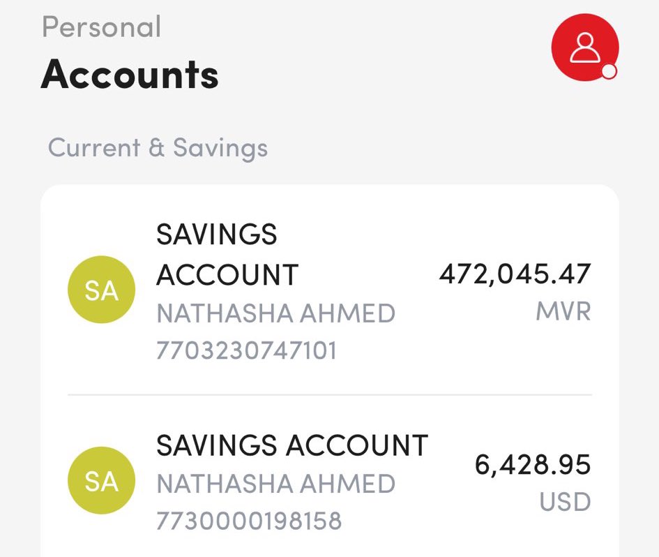 Update

Bank balance as of 8.35 pm. 

64% of target reached, including from NSPA.

36% needed.

I’m confident we can do this tonight.

7703230747101 MVR 
Nathasha Ahmed (Hawwa Yumn’s Sister) 

7730000198158 USD
Nathasha Ahmed (Hawwa Yumn’s Sister)