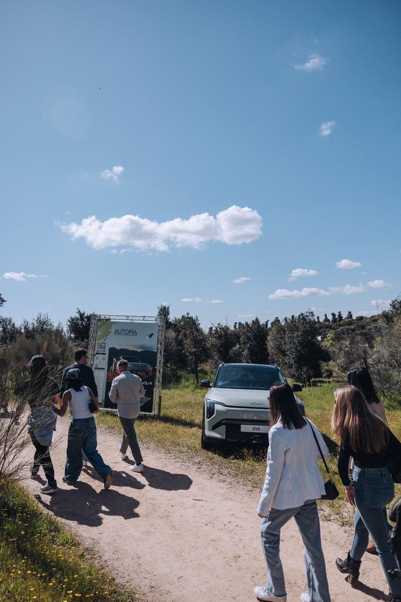 KiaEspana's tweet image. Hoy nos hemos venido hasta #Autopia con nuestros modelos 100% eléctricos el #KiaEV9 #KiaEV3 y #KiaEV6GT