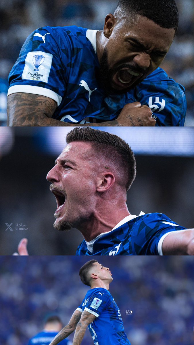 و كأنهم وُلدو في نادي الهلال ، يا لها من فرحة ' عشاق ' !💙💙💙💙
