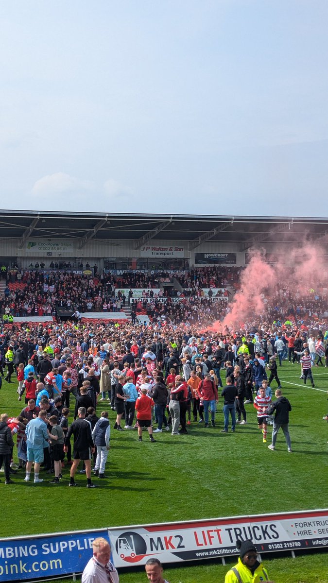 What a game! 🎉 <a href="/drfc_official/">Doncaster Rovers FC</a> #Promoted