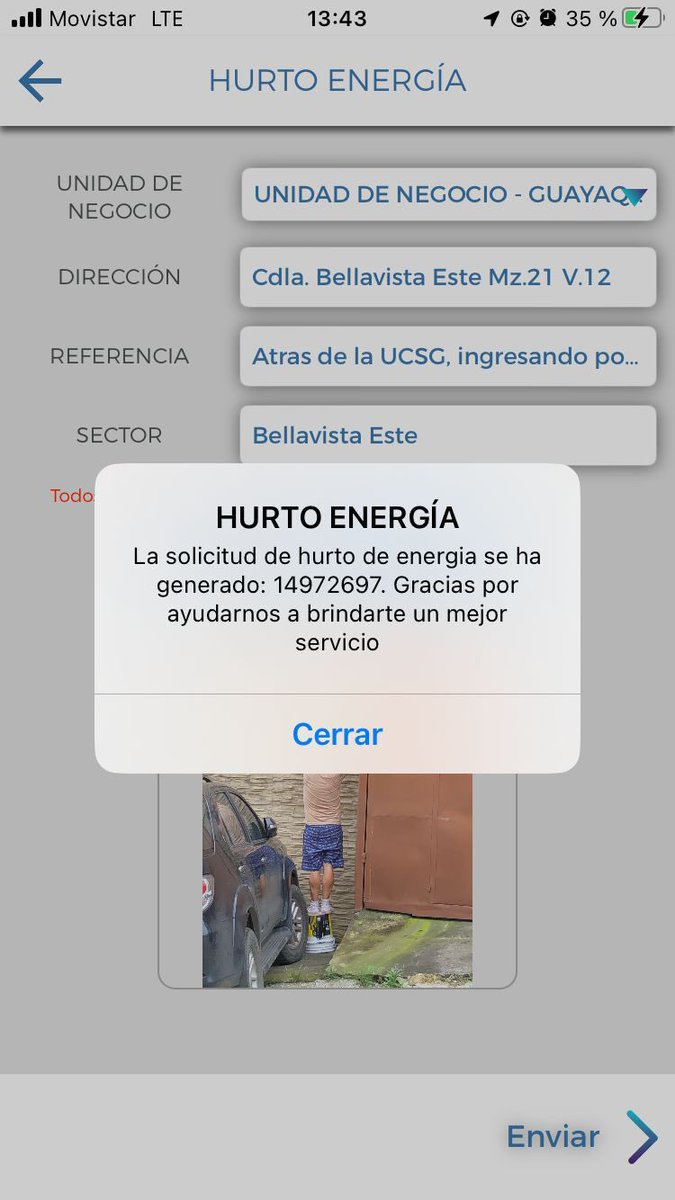 Cindyta_Sweet's tweet photo. @CNEL_EP
¿Hasta cuándo la complicidad con el hurto de energía?
Cdla. Bellavista Este (atrás UCSG), Mz.21/V.12, una familia robando energía SIN MEDIDOR
¡Se han ingresado reclamos por la APP de CNEL y NO HACEN NADA!
Exigimos RESPETO
#Guayaquil 
#CNEL_EP 
@CNEL_EP @servicioscnelep https://t.co/NRgEJUTLDc