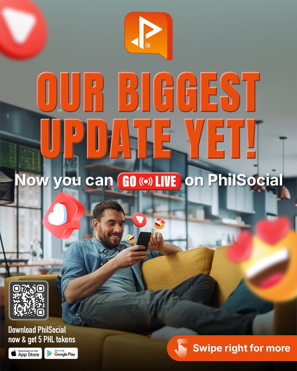 Philcoin_com's tweet photo. OUR BIGGEST UPDATE YET! π¨
Now you can now GO LIVE on PhilSocial. Share your moments in real-time, connect with your community, and turn every live session into real impact.
π² Update your app and go live today!
#PhilSocial #Get2Give #Golive #Web3 #Community https://t.co/qCpXQFS0QW