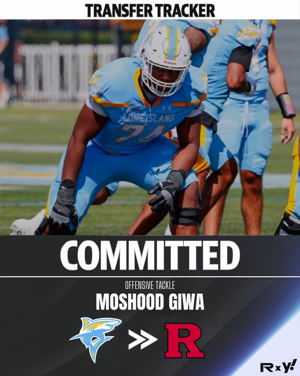 Rutgers Scarlet Knights | The Knight Report (@rutgersrivals) on Twitter photo ⚔️COMMIT ALERT⚔️
LIU transfer offensive lineman Moshood Giwa (<a href="/Moshood_giwa79/">Moshood Giwa</a>) commits to Rutgers Football!!
👉 tinyurl.com/Giwa2Rutgers ⚔️COMMIT ALERT⚔️
LIU transfer offensive lineman Moshood Giwa (<a href="/Moshood_giwa79/">Moshood Giwa</a>) commits to Rutgers Football!!
👉 tinyurl.com/Giwa2Rutgers