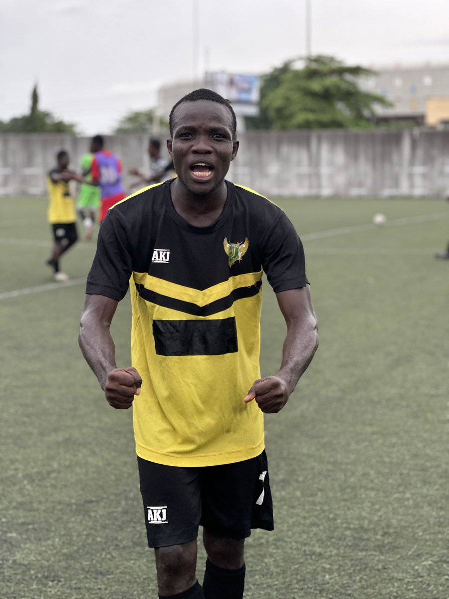 djfc_Lagos's tweet photo. Akindele Ayatu on fire! 🔥 🔥 - “Man Pass Man”

A brilliant brace in our 3-2 comeback win over Emmydinho FC!

3 goals in 2 #NLO25 appearances — and he’s just getting started!

#DosuJosephFC #NYMLNLO" https://t.co/GQ5pjiC5RS