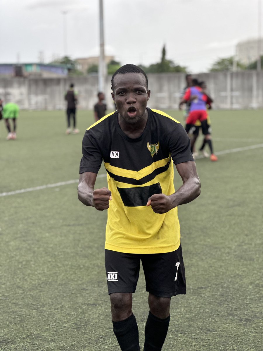djfc_Lagos's tweet photo. Akindele Ayatu on fire! 🔥 🔥 - “Man Pass Man”

A brilliant brace in our 3-2 comeback win over Emmydinho FC!

3 goals in 2 #NLO25 appearances — and he’s just getting started!

#DosuJosephFC #NYMLNLO" https://t.co/GQ5pjiC5RS