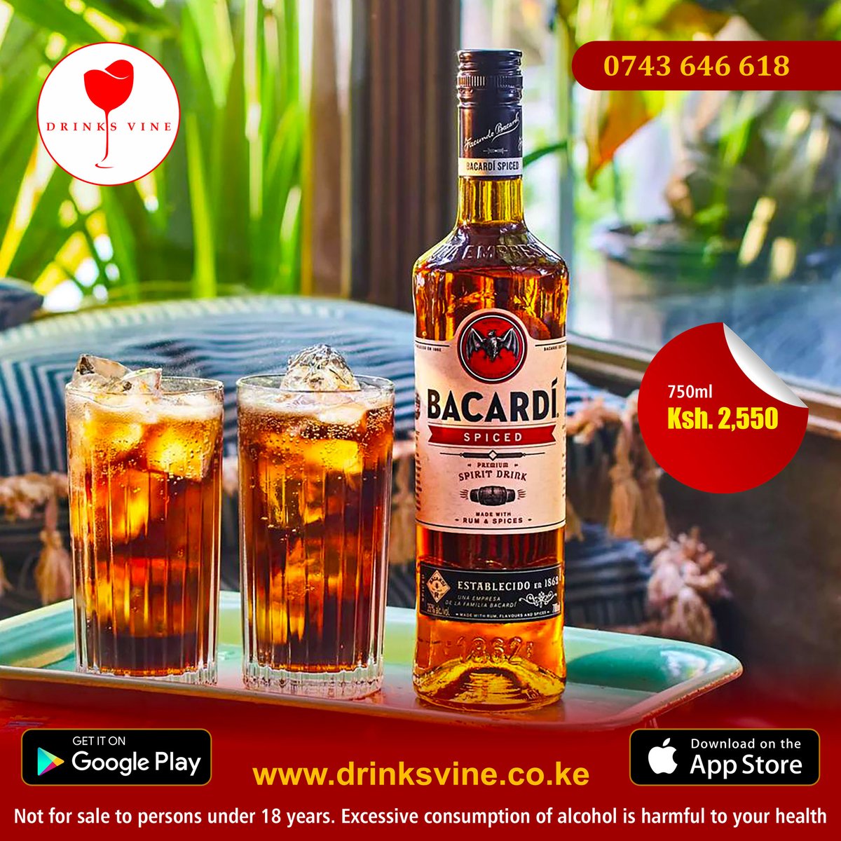 drinks_vine's tweet photo. Saturday night plans without wine??? Criminal!
#Bacardispicedrum
#rumweekend
#rum https://t.co/zIUYELmb7j