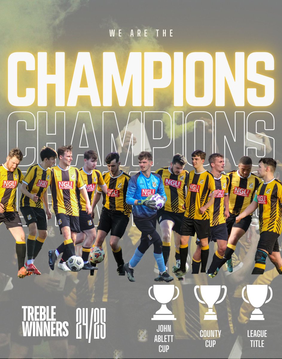 TREBLE WINNERS 🏆🍻🐺

The wolves have won the lot 💛

Games Played - 30
Games Won- 28
Games Drawn - 2
Games Lost - 0

28 Wins in a row! 

3 games to go 💛🐺

<a href="/CambsLeague/">Cambs County League</a> <a href="/WillinghamFC/">Willingham Wolves FC</a> <a href="/CambsFA/">Cambridgeshire FA</a> <a href="/squeezefootball/">Squeeze</a> 

THREAD ⬇️