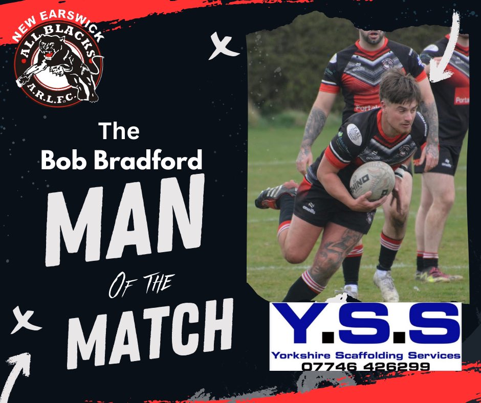 🏆 𝐓𝐡𝐞 𝐁𝐨𝐛 𝐁𝐫𝐚𝐝𝐟𝐨𝐫𝐝 𝐌𝐚𝐧 𝐎𝐟 𝐓𝐡𝐞 𝐌𝐚𝐭𝐜𝐡…

Today’s Bob Bradford Man Of The Match goes to Conor Calam! Proudly sponsored by Yorkshire Scaffolding Services ! 

#ThePrideOfNorthYorkshire ⬛️🟥⬜️