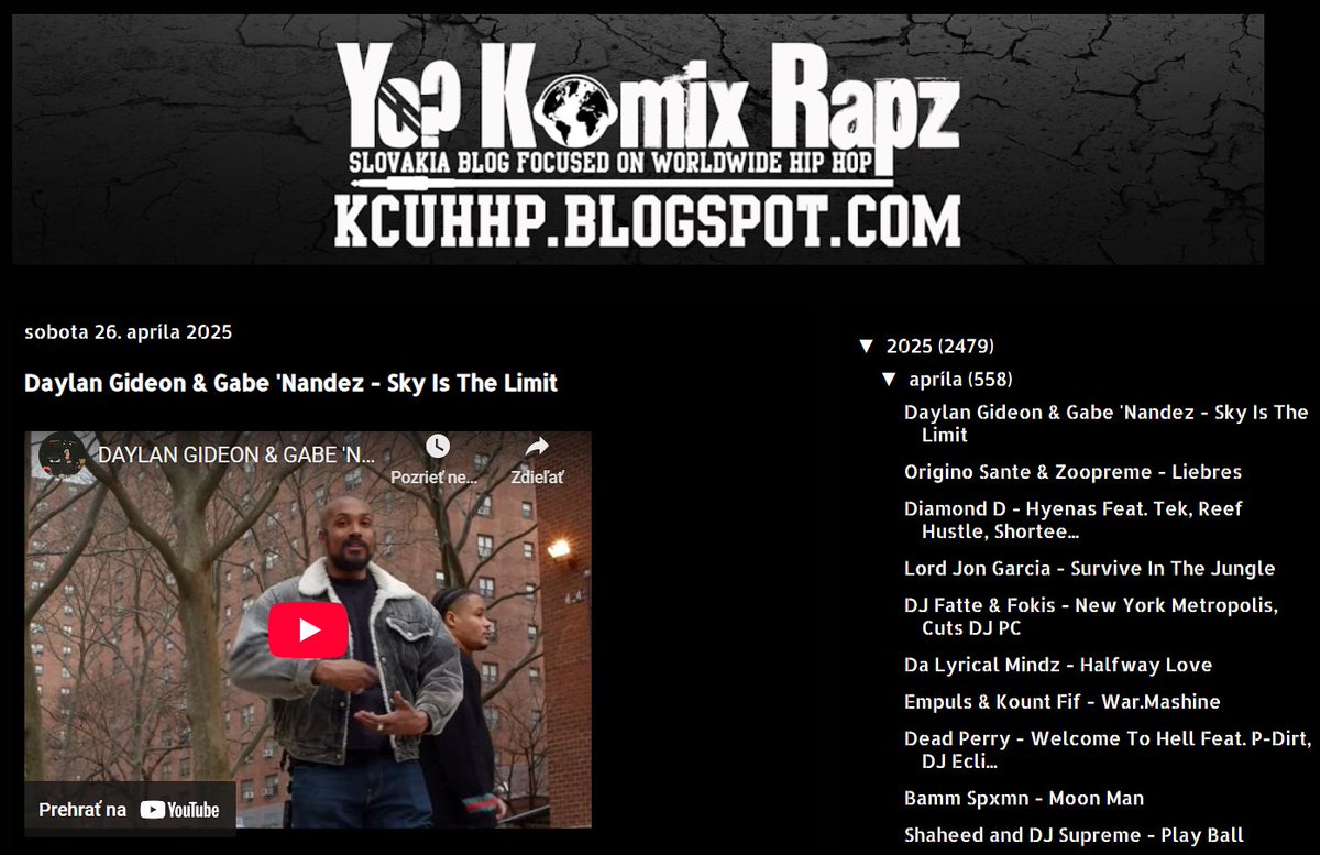 New Video
Daylan Gideon &amp; Gabe 'Nandez - Sky Is The Limit kcuhhp.blogspot.com/2025/04/daylan…