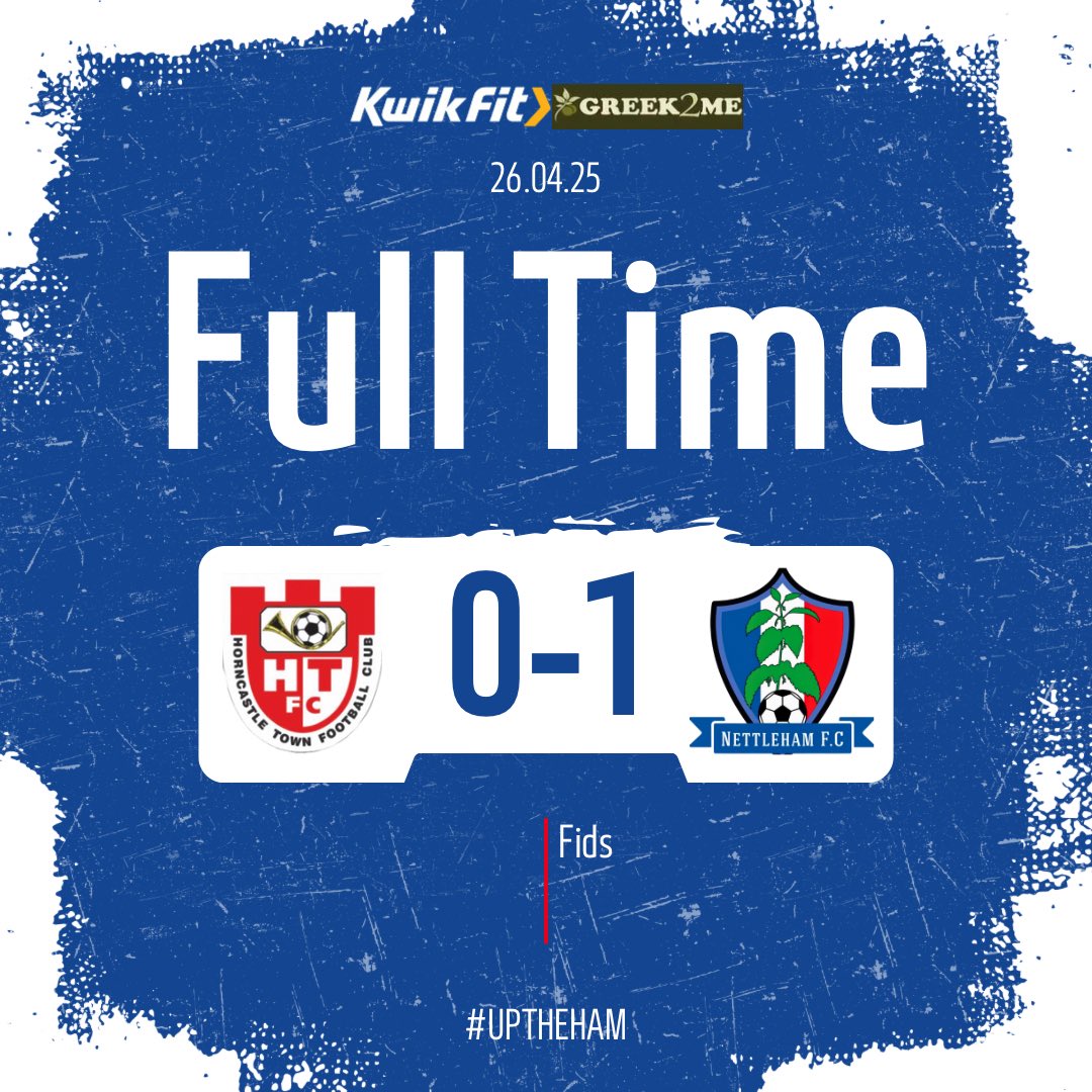 Whoop whoop it’s the sound of Fido 🚨 

The ham advance to the final where we will face Skegness Town Reserves thanks to a winner from Fids and a solid display from the defence against a good Horncastle side. 

#uptheham🔵⚪️