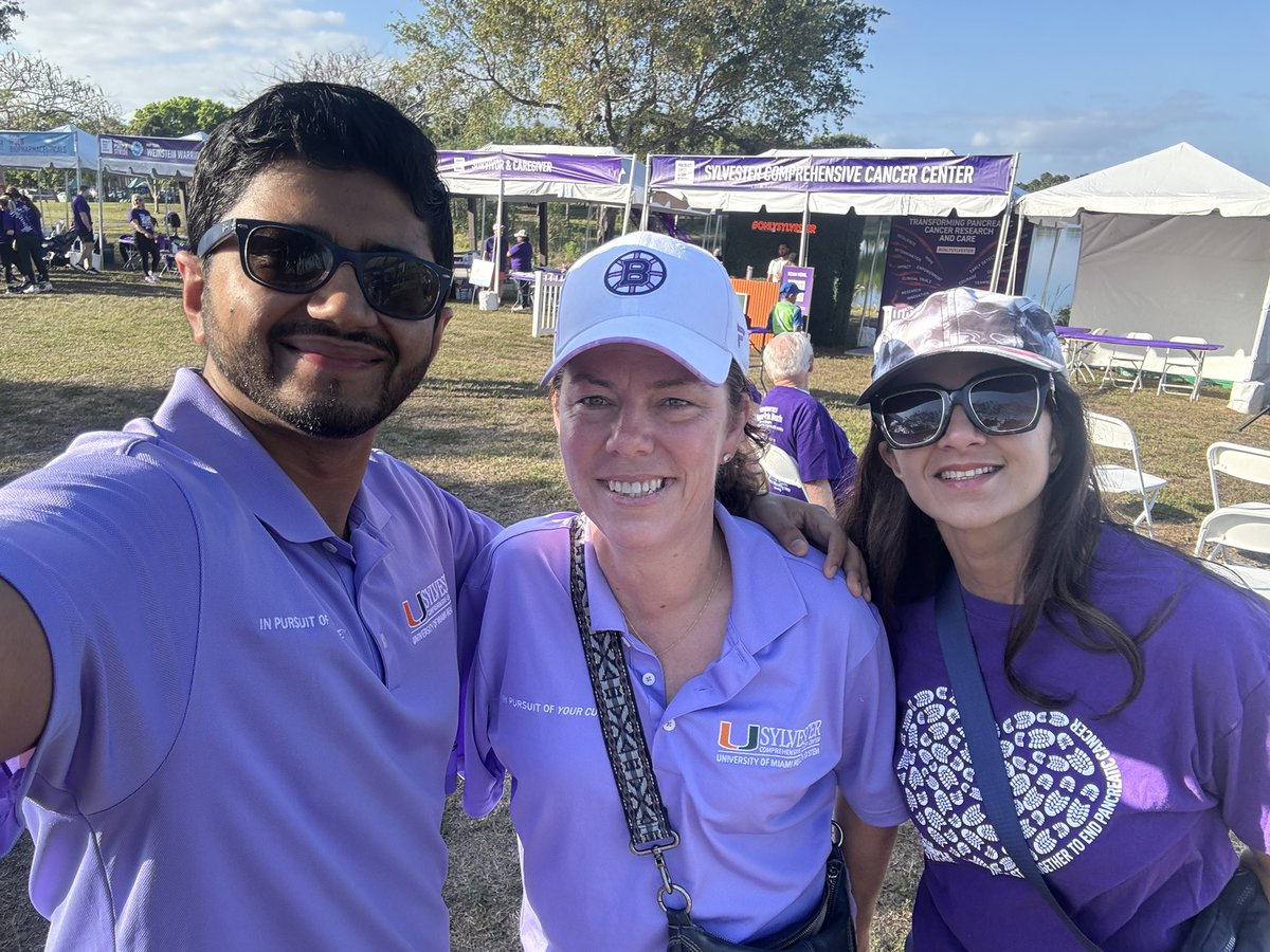 DrJashDatta's tweet photo. #PurpleStride2025 @PanCAN is such an incredible event! ❤️ is full from interacting with survivors, caregivers, advocates, & donors working together to #WageHope & end #PancreaticCancer #pancsm. Thx for the opportunity to highlight groundbreaking science #DattaLab @SylvesterCancer https://t.co/7hC0dZISyX