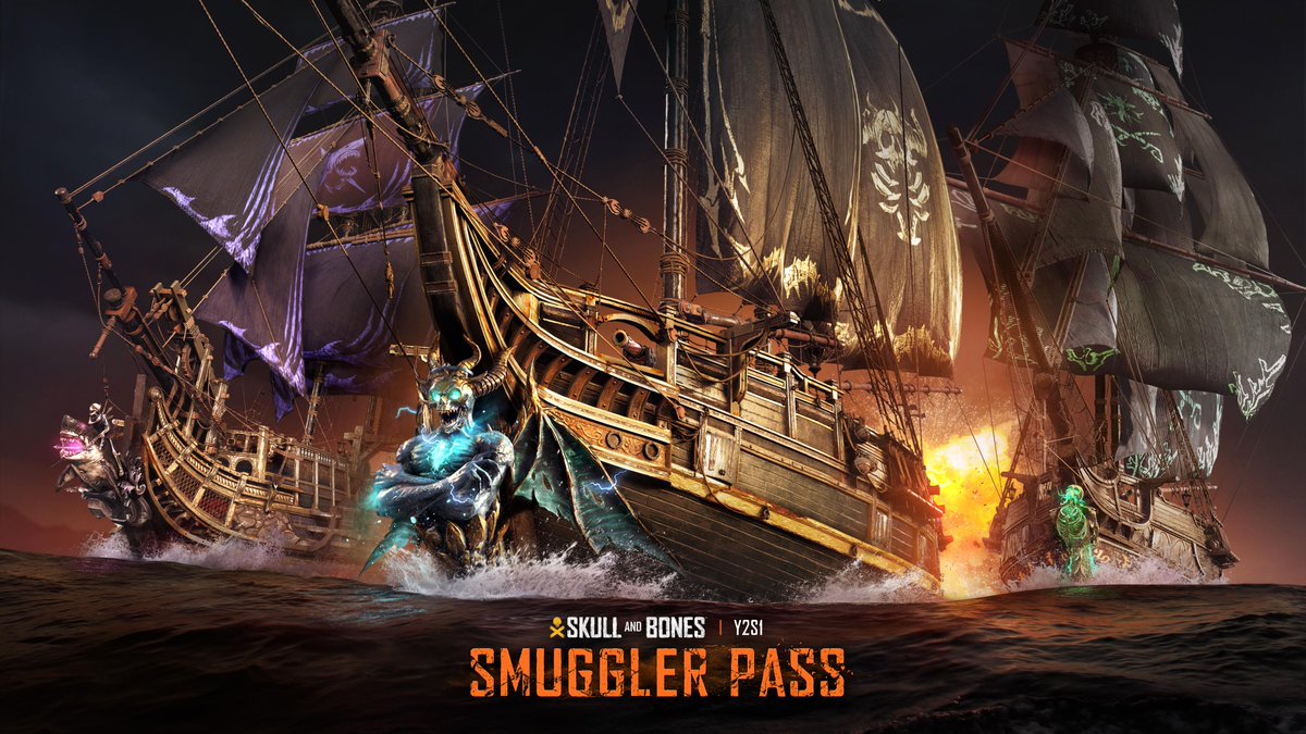 New ship, new weapons, new cosmetics...

Have a closer look at what is coming to Skull and Bones' new Smuggler Pass!

Watch here: youtu.be/J3u7UOdCk0g