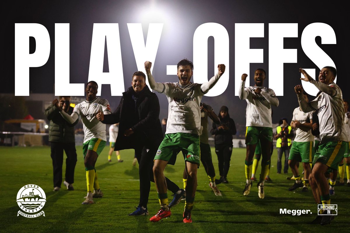 👊 𝗣𝗟𝗔𝗬-𝗢𝗙𝗙𝗦 𝗦𝗘𝗖𝗨𝗥𝗘𝗗

It finishes with a 3-1 win at Chichester. 

We’ve secured our place in the 24/25 Isthmian Premier Division play-offs. More details soon.   

What a season it has been for these boys 👏 

#OneTownOneTeamOneDover ⚪⚫️