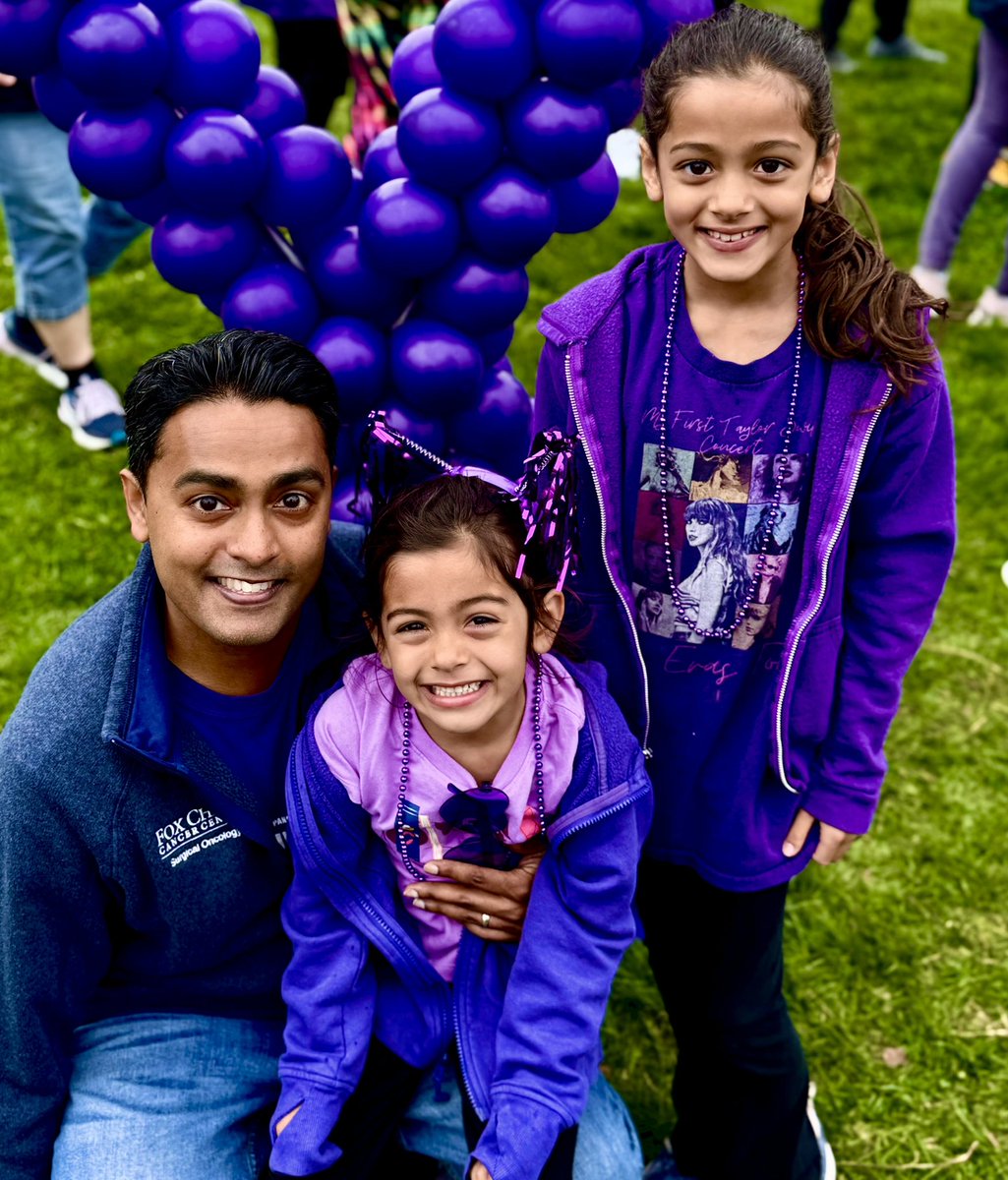 SanjaySReddy's tweet image. Another successful #purplestride 2025 in the books @PanCANPhilly. Amazing job by Janice Hudnell, our @FoxChaseCancer patient speaker, and friend, with sharing her journey 💜. Our family continues to grow with our strongest showing yet raising 💰and awareness for the best cause!…