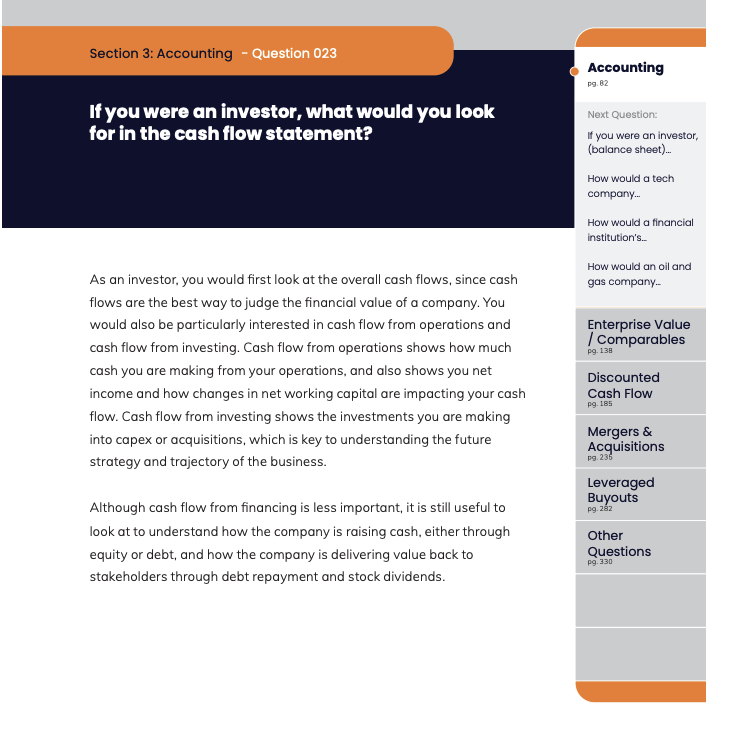 fininterview's tweet photo. If you were an investor, what would you look for in the cash flow statement?

#investmentbanking #privateequity #corporatedevelopment #fps #financialmodeling #financialmodelling #interviewcoaching #interviewcoach https://t.co/cyDJ3swNxm