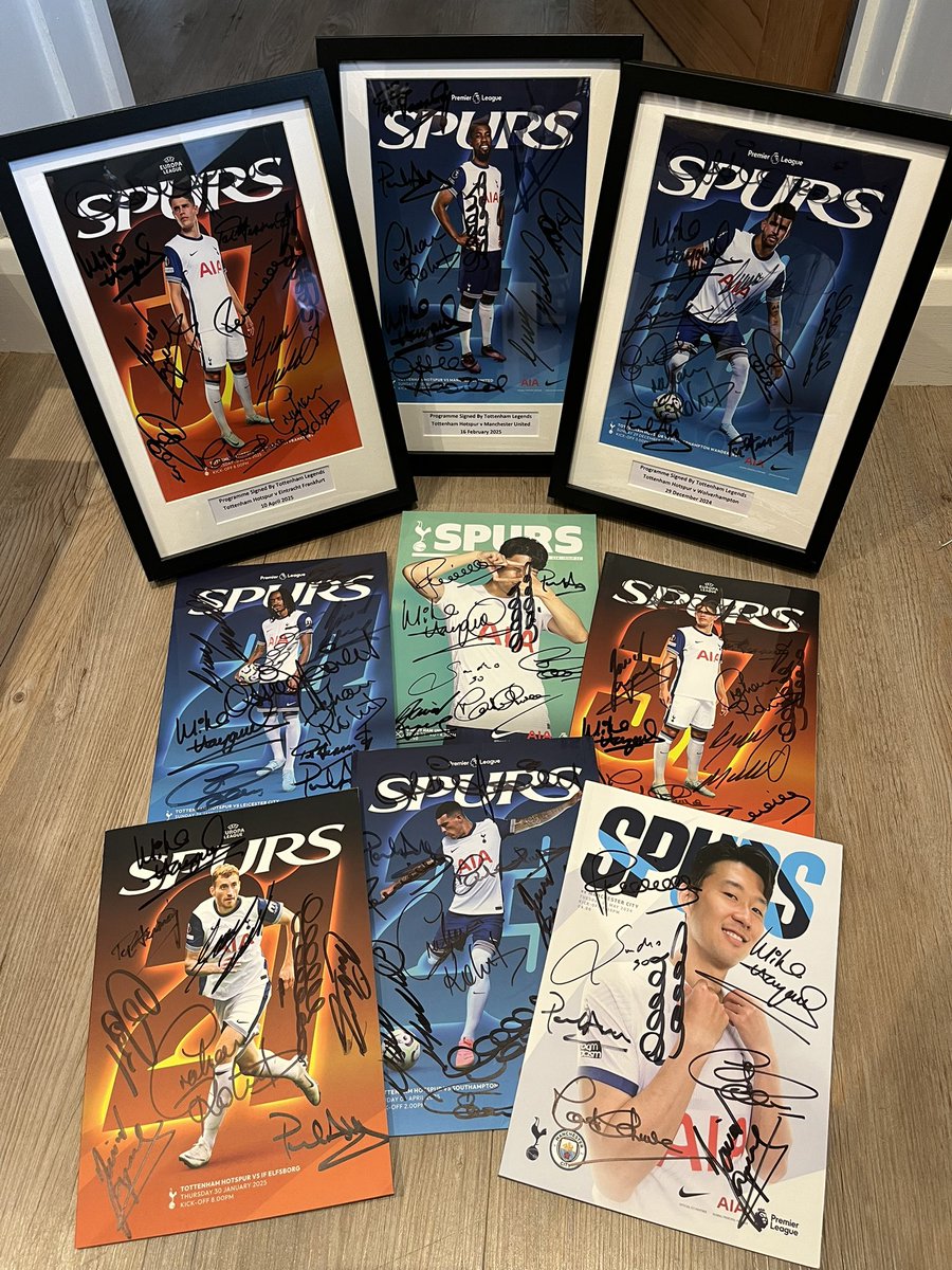 Tottenham Programme Collector (@no1thfcprogs) on Twitter photo These are the current Tottenham Legend multi signed programmes available signed to help raise money for <a href="/Legend_on_Bench/">Legend-On-The-Bench</a> each programme has between 8-10 signatures. Please message me if of interest. All can be supplied framed and will include a signature map These are the current Tottenham Legend multi signed programmes available signed to help raise money for <a href="/Legend_on_Bench/">Legend-On-The-Bench</a> each programme has between 8-10 signatures. Please message me if of interest. All can be supplied framed and will include a signature map
