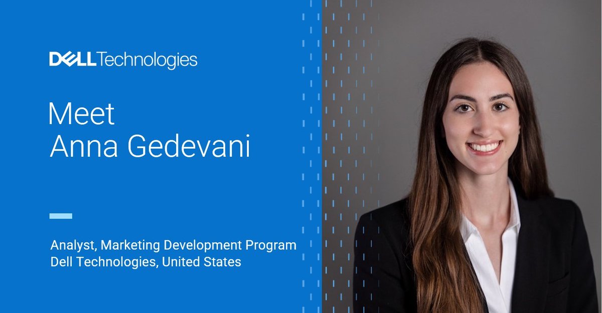 Discover how Anna Gedevani is making strides in Dell's Marketing Development Program. Learn about her journey, achievements, &amp; the skills she's honing to become a marketing pro. Dive into her experience. 

Read to be inspired by Anna's story: del.ly/60102c28w #iwork4dell