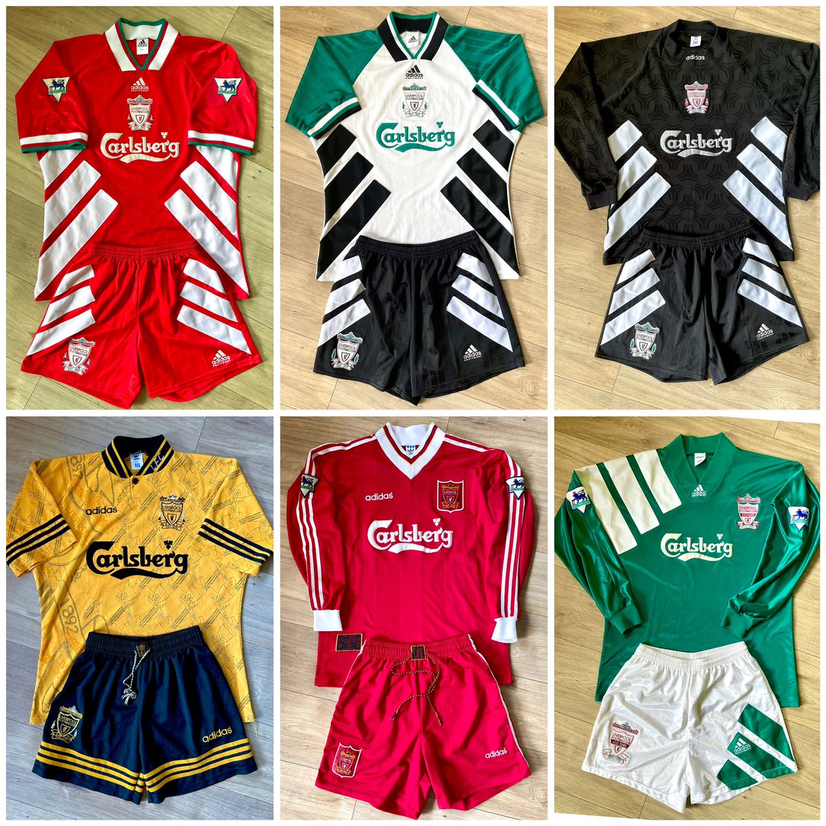 ShirtsInTheShed's tweet photo. This time tomorrow 😬
So here’s some 90s #LFC shirts and shorts, for no other reason than the reds needing just a solitary point to win a 20th league title.
Can you tell I’m excited yet? https://t.co/4CyC9foGX3