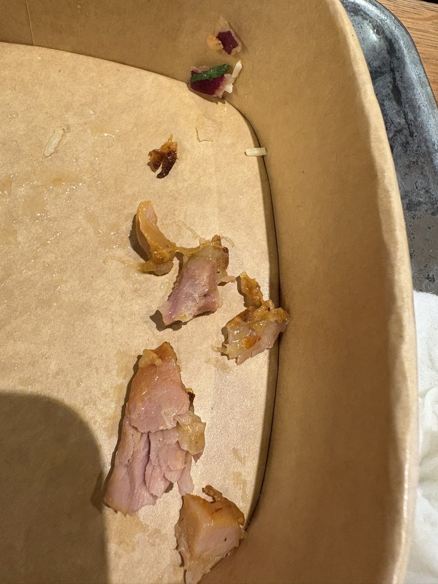 GrimeMechanic's tweet photo. @tortillauk definitely a put off finding pink chicken in your food 😭😭 https://t.co/HvNFghkUex