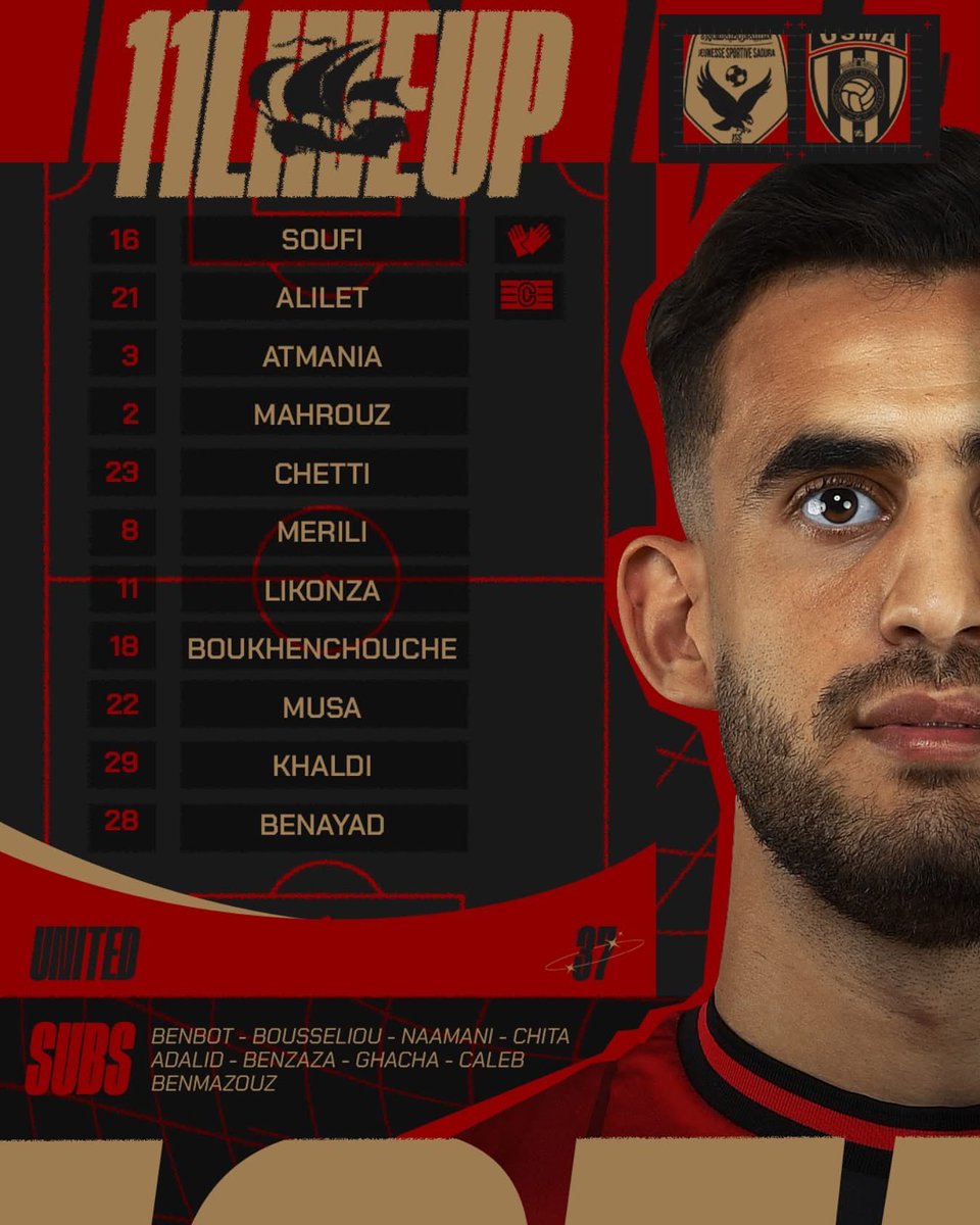 USMAofficiel's tweet image. 𝗢𝗨𝗥 𝗦𝗧𝗔𝗥𝗧𝗜𝗡𝗚 𝗫𝗜 !

#OneFamily #OneTarget #WeAreUnited