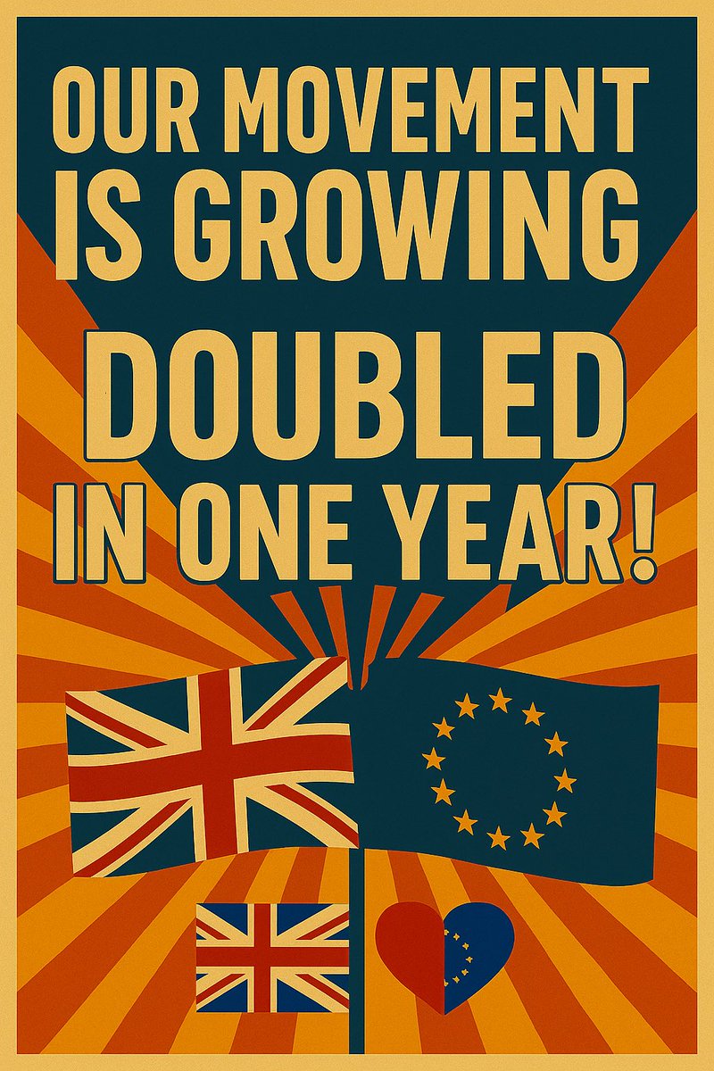 The Rejoin EU Party (@rejoinp) on Twitter photo โค๏ธ๐ช๐บ๐ฅณ Another 100! ๐ฅณ๐ช๐บโค๏ธ
Weโve doubled our followers in less than a year and weโre just getting started.
Every follow. Every share. Every voice.
The Rejoin movement is growing & they canโt stop it no matter how hard they try!
Thank you.
๐ฌ๐งโค๏ธ๐ช๐บ๐ฌ๐งโค๏ธ๐ช๐บ๐ฌ๐งโค๏ธ๐ช๐บ๐ฌ๐งโค๏ธ๐ช๐บ
#RejoinEU โค๏ธ๐ช๐บ๐ฅณ Another 100! ๐ฅณ๐ช๐บโค๏ธ
Weโve doubled our followers in less than a year and weโre just getting started.
Every follow. Every share. Every voice.
The Rejoin movement is growing & they canโt stop it no matter how hard they try!
Thank you.
๐ฌ๐งโค๏ธ๐ช๐บ๐ฌ๐งโค๏ธ๐ช๐บ๐ฌ๐งโค๏ธ๐ช๐บ๐ฌ๐งโค๏ธ๐ช๐บ
#RejoinEU