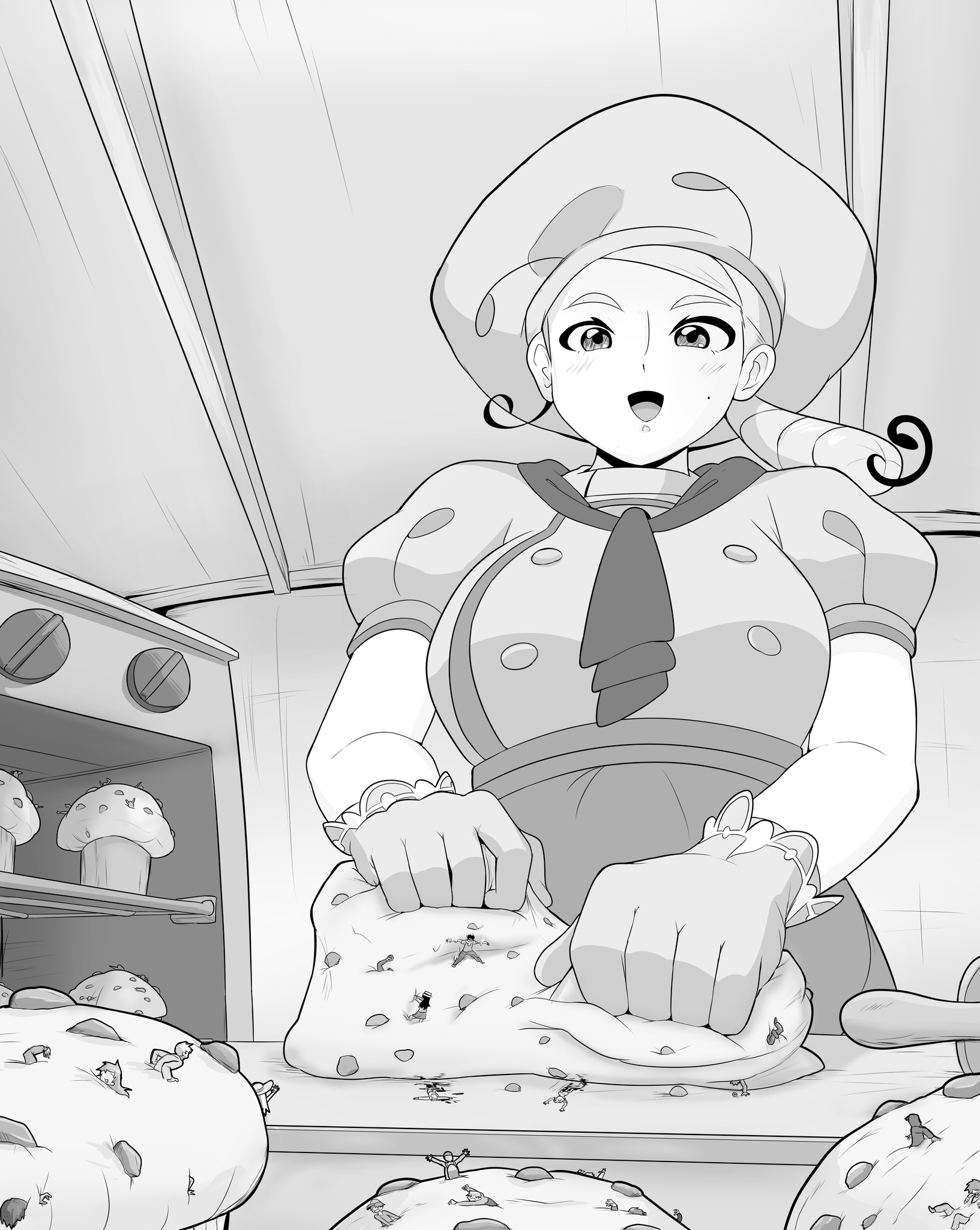 1 pic. Katy has found a new use for all those aspirants who lose to her, turning them into her favorite type and using them to improve her recipes Art by: @BigiGts Doing my bit for more evil milfs in the size! 😋 #vore #sizetwitter #giantess #巨大娘 https://t.co/sZLAVCuFul