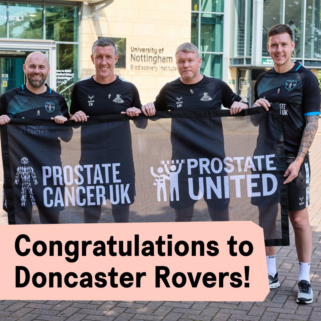 Congratulations to <a href="/grantmccann11/">Grant McCann</a> and the rest of the team at <a href="/drfc_official/">Don(C)aster Rovers FC</a> for securing promotion from <a href="/SkyBetLeagueTwo/">Sky Bet League Two</a> 🥳

Our 2024 #ProstateUnited Champions raised a whopping £36,318 to help save men's lives in October.

🆙 See you in <a href="/SkyBetLeagueOne/">Sky Bet League One</a>! 

#DRFC l #Football